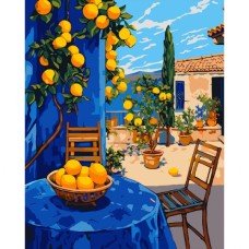 Картина по номерам Santi Лимонний дворик 40х50 см (955754)