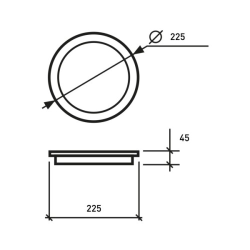 Світильник Eurolamp GL 38W 5000K (LED-NLR-38/5)