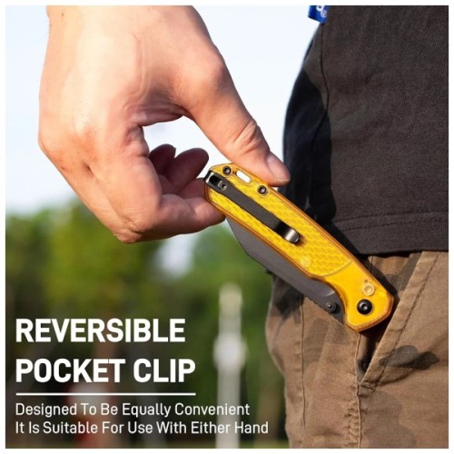 Ніж CJRB Pyrite Light BB Yellow (J1945-AMB)