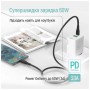 Дата кабель USB-C to USB-C 1.0m 3A 60W textured PVC black ColorWay (CW-CBPDCC094-BK)