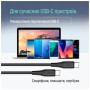 Дата кабель USB-C to USB-C 1.0m 3A 60W textured PVC black ColorWay (CW-CBPDCC094-BK)