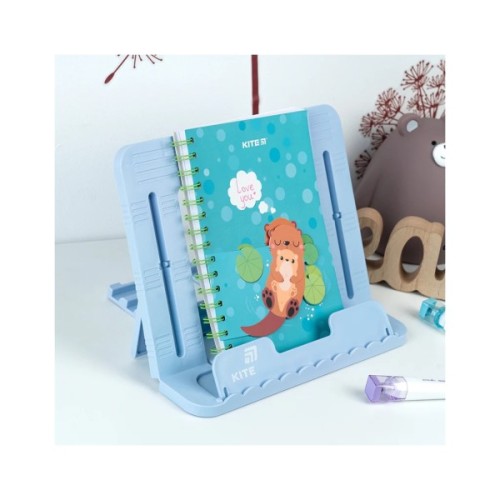 Підставка для книг Kite пластикова, блакитна (K25-330-3)
