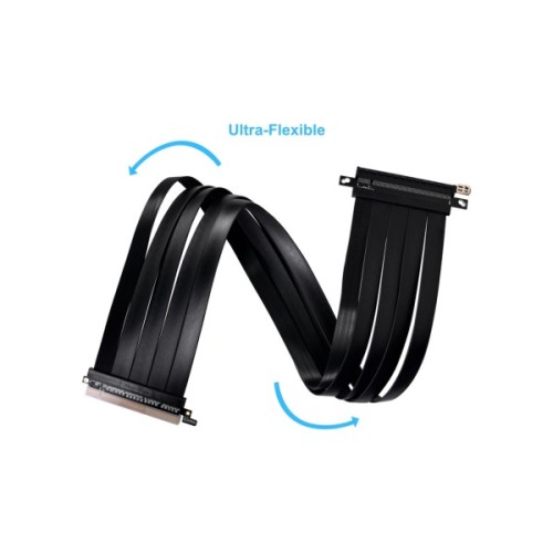Райзер NZXT 600mm PCIe 4.0 RISER CABLE, Black (G89.PW-PCI-4-60X)