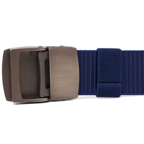 Ремінь Vintage З металевою пряжкою з текстилю Синій (20596)
