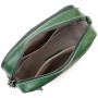 Сумка Vintage Жіноча прошита ромбами на лицьовій стороні з натуральної шкіри Зелена (22635)