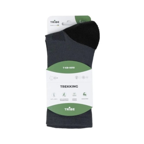 Шкарпетки Tribe Trekking T-KB-0010-grey, 41-43 (T-KB-0010-grey-41-43)