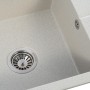 Мийка кухонна GRANADO NAVIA gris з сифоном (775*495mm.) (gr3808)