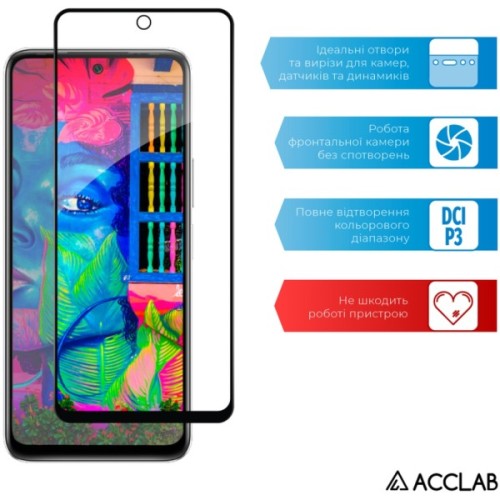 Скло захисне ACCLAB Full Glue Infinix Hot 20S Black (1283126551352)