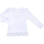 Кофта дитяча Breeze з мереживом (11179-128G-white)