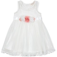 Плаття дитяче Breeze з квіточками і мереживом (12531-110G-cream)