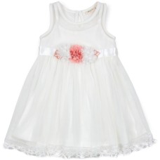 Плаття дитяче Breeze з квіточками і мереживом (12531-110G-cream)