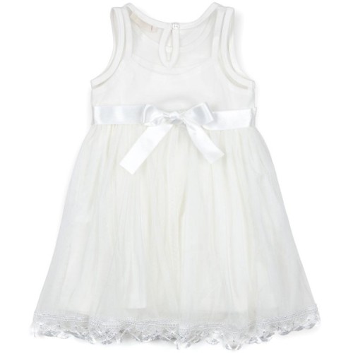 Плаття дитяче Breeze з квіточками і мереживом (12531-110G-cream)