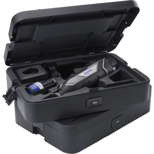 Гравер Dremel 8240 5/65 Platinum+ 12V, 2х2Ah, 5000-35000об/хв, 65 насадок ЗП, кейс 0.66кг (F.013.824.0JP)