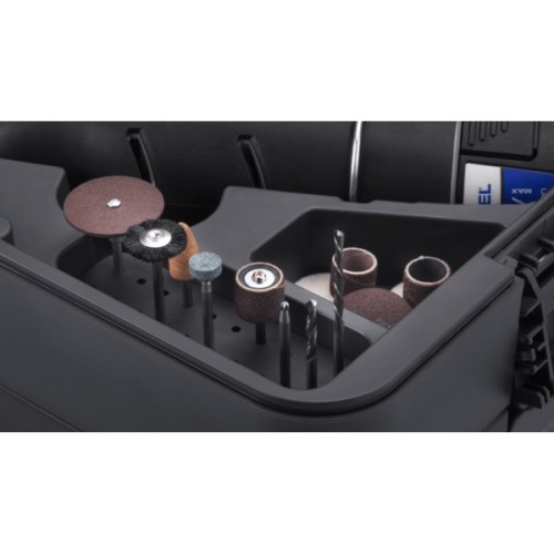 Гравер Dremel 8240 5/65 Platinum+ 12V, 2х2Ah, 5000-35000об/хв, 65 насадок ЗП, кейс 0.66кг (F.013.824.0JP)