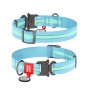 Нашийник для тварин WAUDOG Nylon з QR паспортом металічна пряжка-фастекс Ш 20 мм Д 28-40 см блакитний (52132)