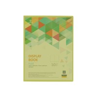 Папка з файлами Optima А4 з 10 файлами "FLEX", салатова (O32121-13)