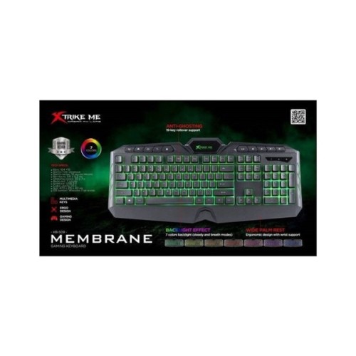 Клавіатура Xtrike ME KB-509 RGB Black (KB-509)
