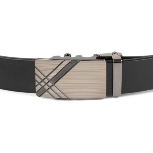 Ремінь Vintage Чоловічий з металевою пряжкою Чорний (20208)