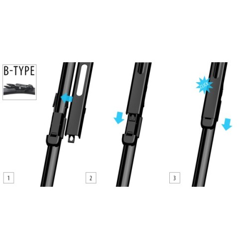 Щітка склоочисника OXIMO 700+650 мм (WBP300350)