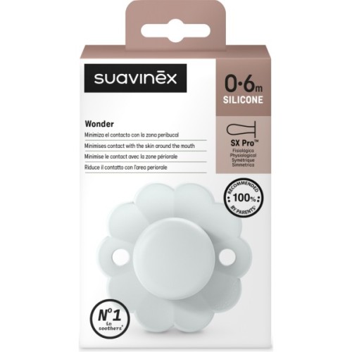 Пустушка Suavinex Wonder фізіологічна, 0-6 міс. світло-блакитн (308375)