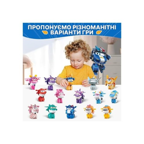 Фігурка Super Wings трансформер Transform-a-Bots Люсі (Lucie), 5 см (EU780035)