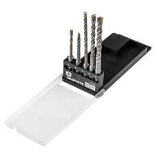 Набір свердл Graphite по бетону, SDS Plus, 5x6x110мм, 6x8x10x160мм, кейс, 5шт (56T169)