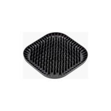 Універсальний посуд для тварин Fiboo Fiboowl Spiky килимок для злизування ласощів та їжі, 19х19 см чорний (FIB0232)