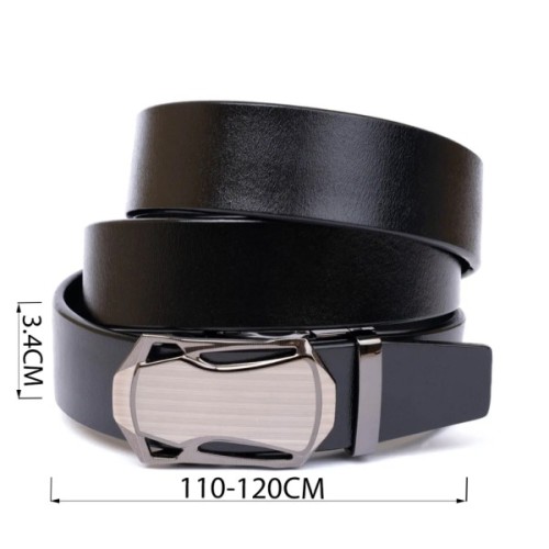 Ремінь Vintage Чоловічий з пряжкою автомат Чорний (20355)