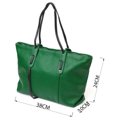 Сумка Vintage З натуральної шкіри Чорна (22119)