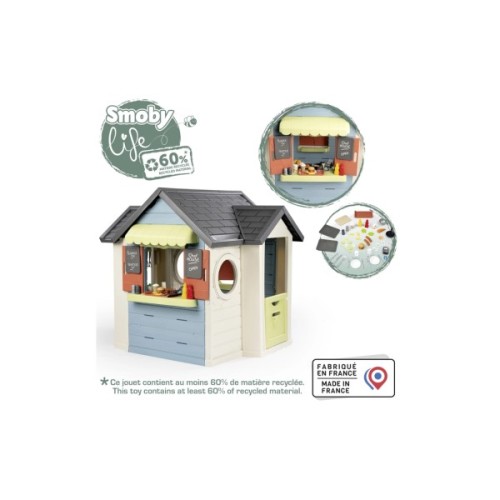 Ігровий будиночок Smoby Life "Шеф Хауз" з кухнею, касою, наб. посуду та аксесуарами (7600810407)
