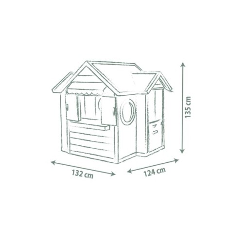 Ігровий будиночок Smoby Life "Шеф Хауз" з кухнею, касою, наб. посуду та аксесуарами (7600810407)