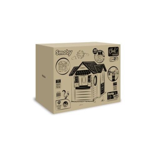 Ігровий будиночок Smoby Life "Шеф Хауз" з кухнею, касою, наб. посуду та аксесуарами (7600810407)