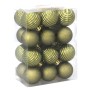 Ялинкова іграшка Chomik пластикові кульки компл. 24 шт, 3см, оливкові (5900779877153_2)