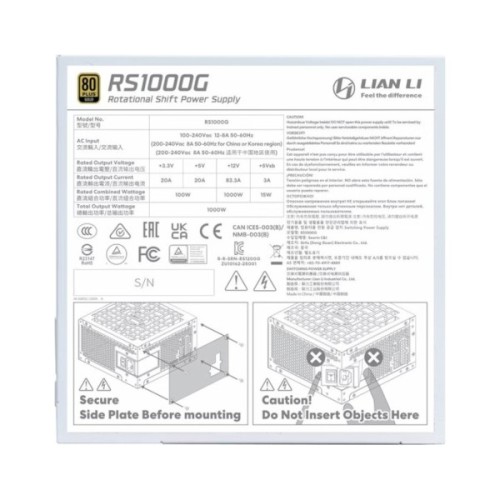 Блок живлення Lian Li 1000W RS Gold (G9P.RS1000G.WH00.EU)