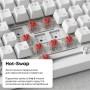 Клавіатура Ajazz AK820 Red Switch USB-C UA White (AK820-R-W)