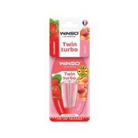 Ароматизатор для автомобіля WINSO Twin Turbo - Strawberry Peach (538780)