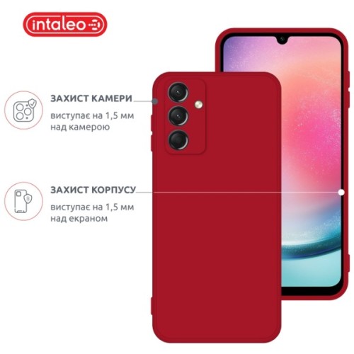 Чохол до мобільного телефона Intaleo SoftShell Samsung Galaxy A24 Red (1283126585746)