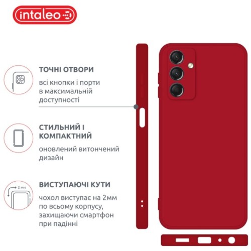 Чохол до мобільного телефона Intaleo SoftShell Samsung Galaxy A24 Red (1283126585746)