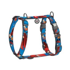 Шлея для собак WAUDOG Nylon H-подібна з QR-паспортом "Сила Супермена", пластиковий фастекс L (345-1079)