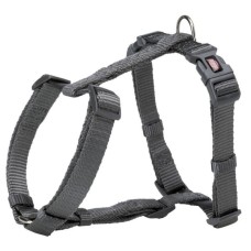 Шлея для собак Trixie Premium Н-подібна нейлон XS-S 30-44 см/10 мм графітова (4053032021617)