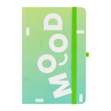 Книга записна Optima Mood А5 128 аркушів лінія зелений (O20812-44)