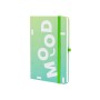 Книга записна Optima Mood А5 128 аркушів лінія зелений (O20812-44)