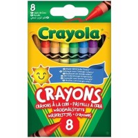 Олівці кольорові Crayola воскові, 8 шт (52-3008)