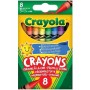 Олівці кольорові Crayola воскові, 8 шт (52-3008)