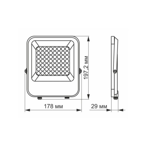Прожектор Videx VL-F2-305G-12V