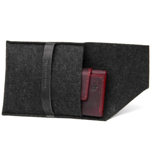 Портмоне Grande Pelle Матове вінтажне Бордове (11454)