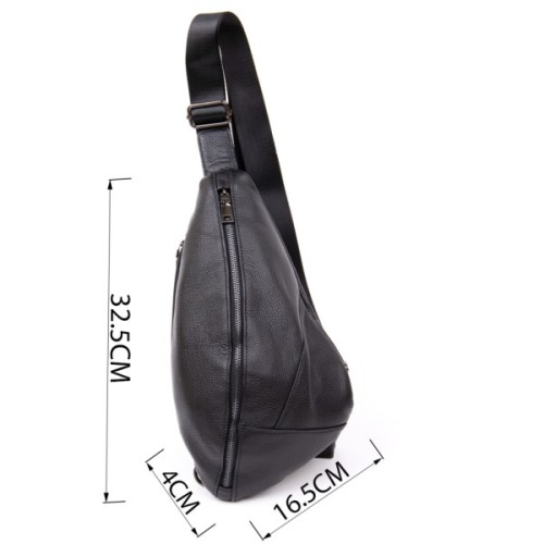 Сумка Vintage Флотар через плече Чорна (20444)