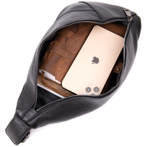 Сумка Vintage Флотар через плече Чорна (20444)