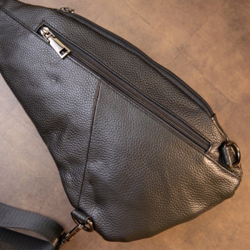 Сумка Vintage Флотар через плече Чорна (20444)