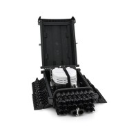 Муфта оптична Merlion 2 вводи, до 4-х касет, до 96 зварок, матеріал ABS (ML-OP-F205)